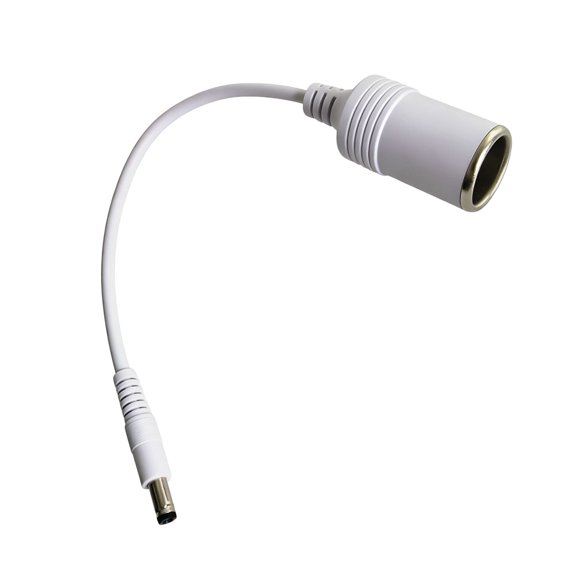 18 AWG 12V Vehicle Socket Adapter Cable, 5.5 x 2.1 mm 25cm Power Wire for LED Lamps, UPS Units, Mobile Setup