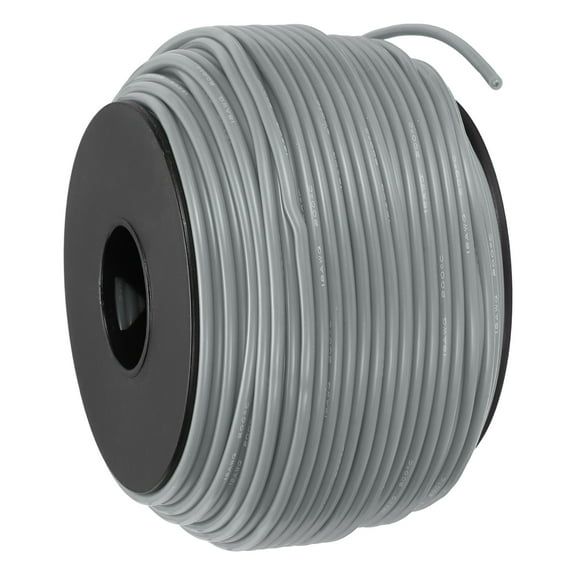 Uxcell 18 AWG Flexible Silicone Wire 61m/200ft Tinned Copper Electrical Wire Grey