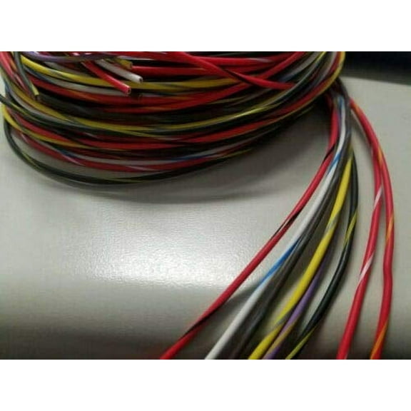 18 AWG TXL HIGH Temp Automotive Power Wire 8 Colors Striped 25 FT EA 200 Cables Electronic Stranded Wire Cable Electrics DIY$$Tools & Hardware Other