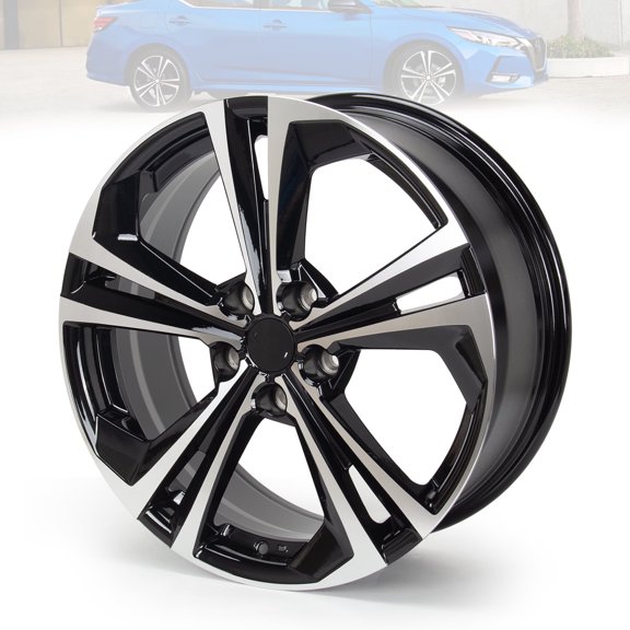 18" Alloy Replacement Wheel 18x7.5 Inch Rim for Nissan Sentra 2020 2021 2022, OEM Design