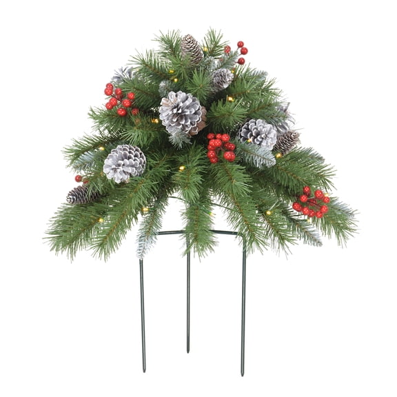 18" B/O Urn Filler 62 Tips 35 Warm White LEDs (3 x AA batteries not included) 6/18 Hours On/Off Time Function