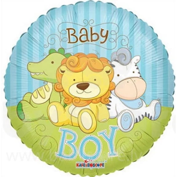 18" BABY BOY STUFFED Animals Balloon  Party Supplies Decorations Foil Mylar Balloon
