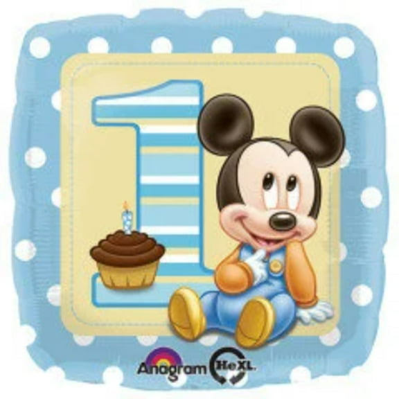 18 BABY MICKEY 1ST BIRTHDAY Balloon  Party Supplies Decorations Foil Mylar Balloon