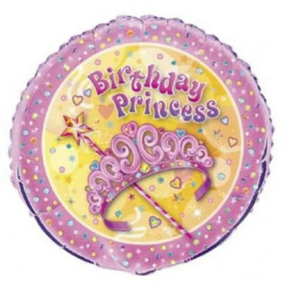 18" BIRTHDAY PRINCESS JEWELS Balloon Party Supplies Decorations Foil Mylar Balloon