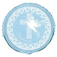 thumbnail image 1 of 18" Baptism Dove Cross Theme Blue Foil Balloon ( 3 Balloons ), 1 of 1