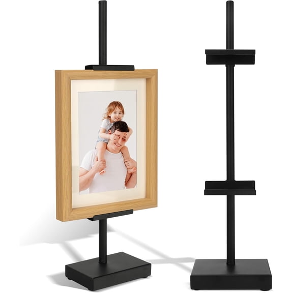 18 Black Steel Adjustable Tabletop Easel Stand,Picture Frame Holder Stand for Display,Art Photo Stands Sign,Plates,Painting,Artwork,Poster,Books