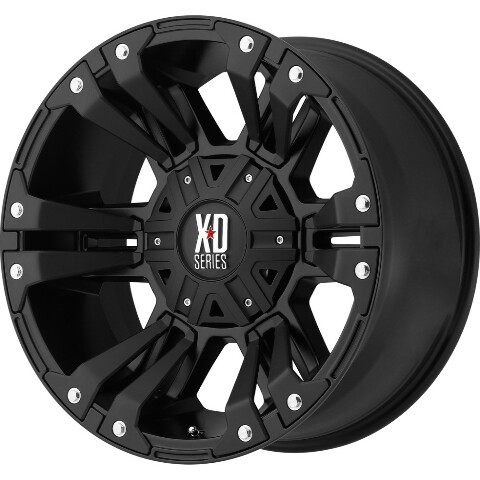 18" Black XD822 Monster II Wheel by KMC Wheels XD82289067718