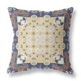 thumbnail image 1 of 18â€ Blue Yellow Rose Box Indoor Outdoor Zippered Throw Pillow, 1 of 4