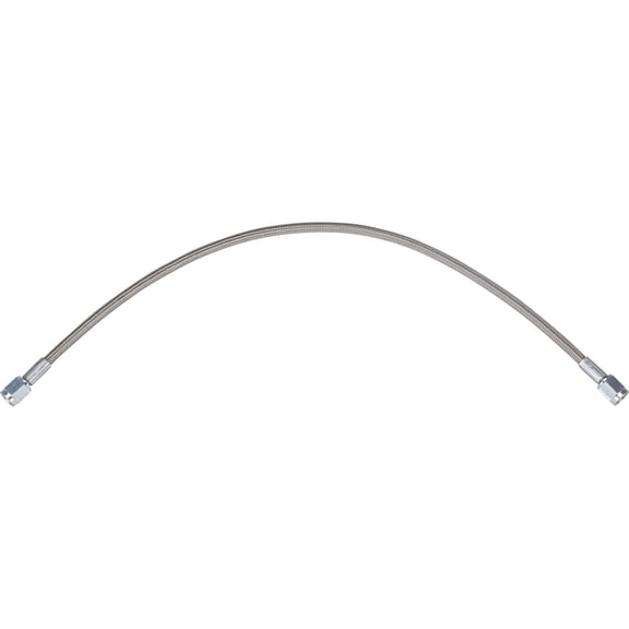 18" Braided Stainless Steel Brake Line - Straight AN4