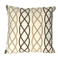 thumbnail image 1 of Geometric Square Throw Pillow - 18" - Brown and Gold, 1 of 2
