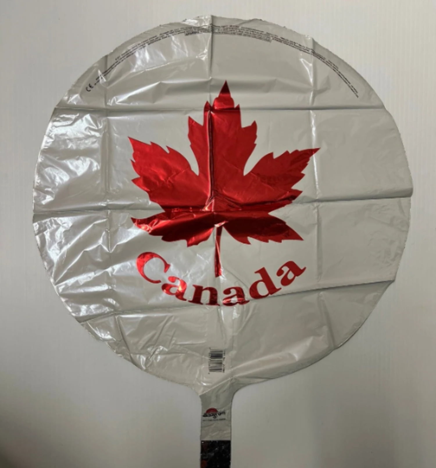 18" Canada Maple Leaf Flag Mylar Foil Balloon - Party Decorations