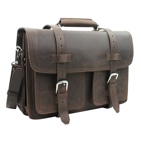 18 CEO Leather Large Briefcase Backpack Travel Bag L31.CB