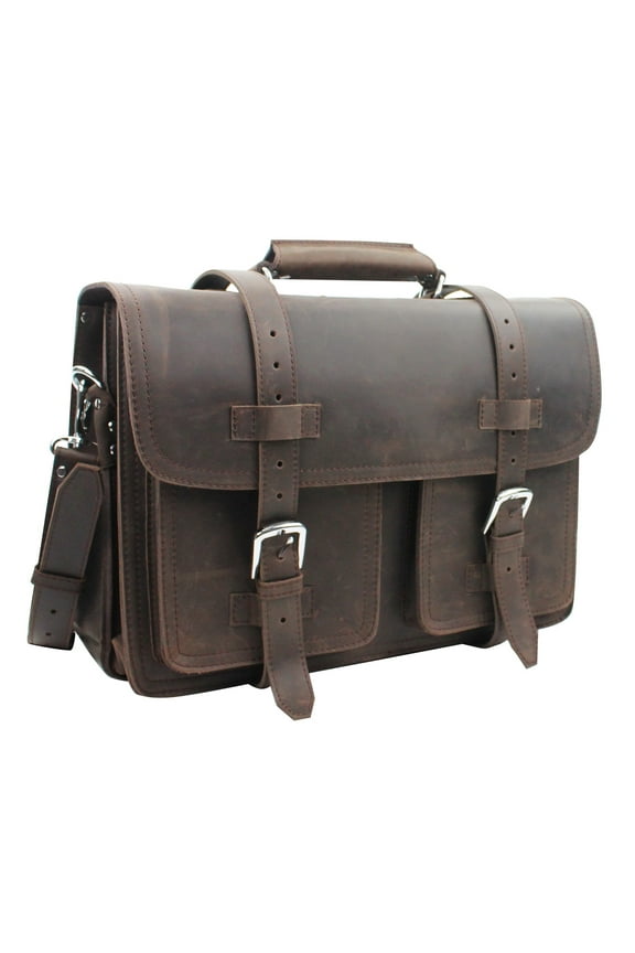 18 CEO Leather Large Briefcase Backpack Travel Bag L31.CB