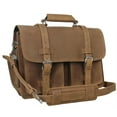 thumbnail image 1 of 18 CEO Leather Large Briefcase Backpack Travel Bag L31.VB, 1 of 3
