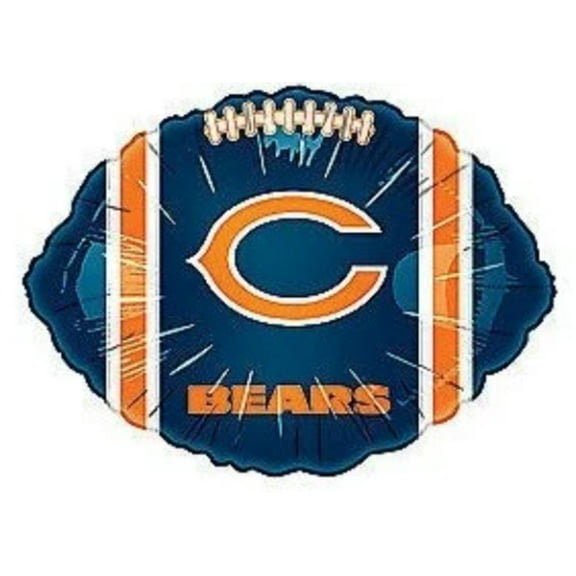 18" CHICAGO BEARS Football Balloon Party Supplies Decorations Foil Mylar Balloon