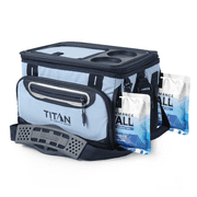 Titan by Arctic Zone 18 Can Collapsible TableTop Cooler with Ice Walls - Light Blue