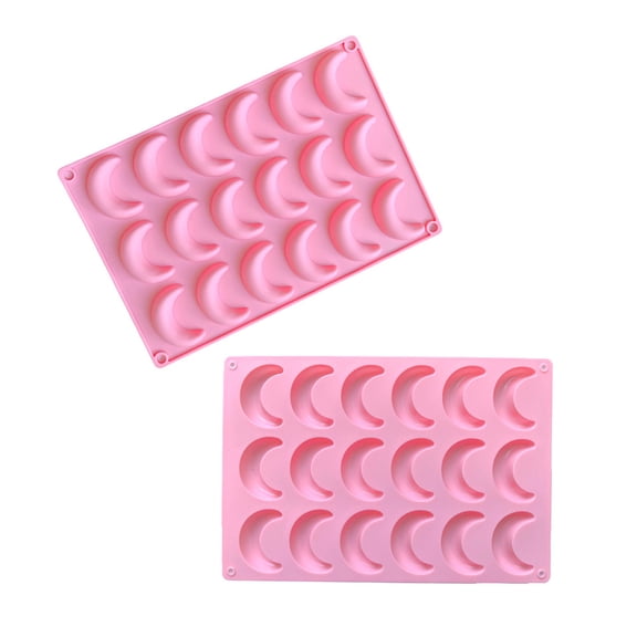 18 Cavity Silicone Moon Shaped Ice Mold For Chocolate Candy Diy Dessert Decoration Kitchen Baking Tool