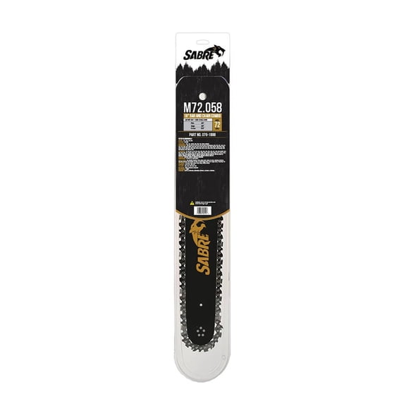 18" Chainsaw Bar and Chain Combo .325 pitch, .058-gauge, 72 DL for Chainsaws Compatible with John Deere / Fits CS46, CS52, CS56 & CS62 / 076-1886-7