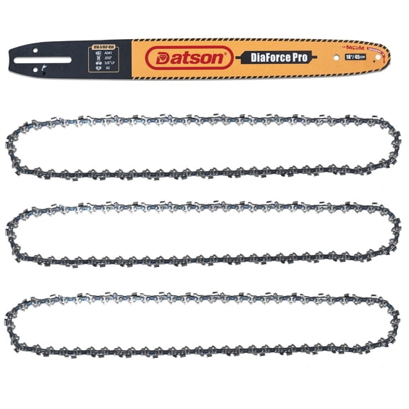 18" Chainsaw Guide Bar & Chain Combo, 18" (45cm), 3/8" Pitch, 0.050" Gauge, 62 Drive Links,for ECHO CS-315, CS-330, CS-330MX4, CS-330T, CS-340, CS-3400, CS-341, CS-345