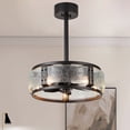 thumbnail image 1 of 18" Industrial Ceiling Fan with Light and Remote Control Reversible Blades 6 Speed for Dining Room, 1 of 10