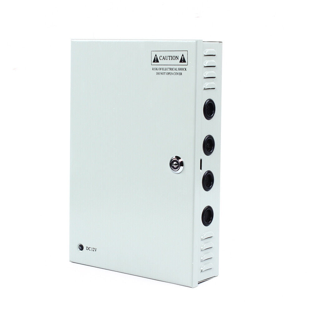 18 Channel 12V DC 10A Security Camera Power Supply Box,Distribution for CCTV DVR