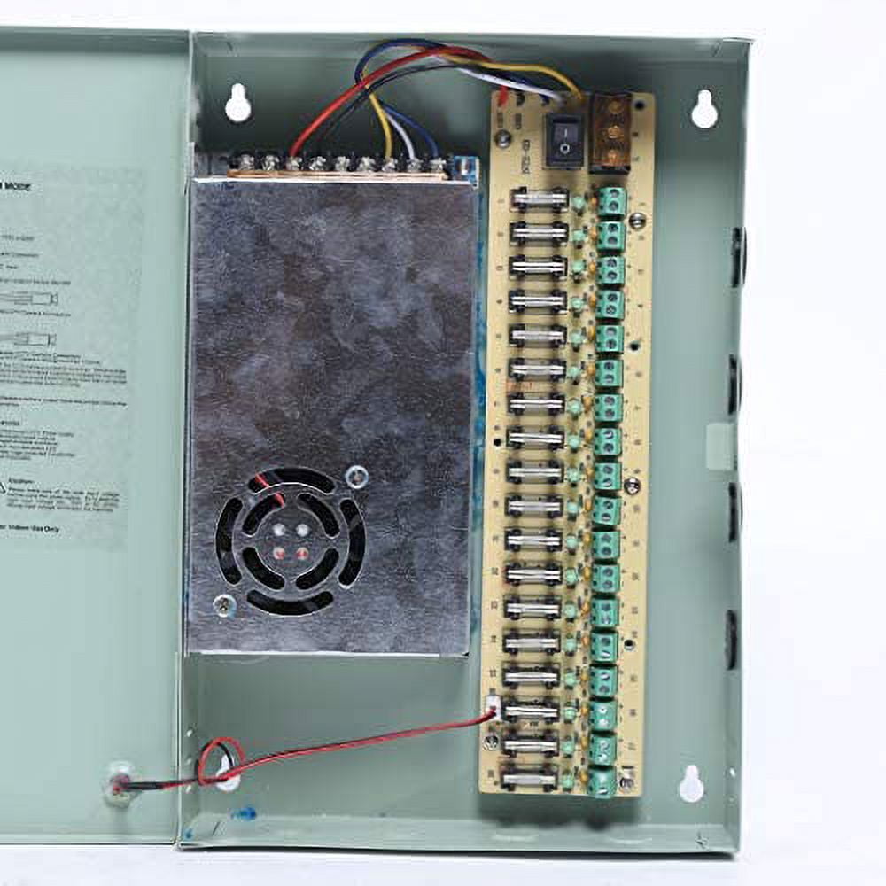 18 Channel 12V DC 20A Security Camera Power Supply Box,Distribution for