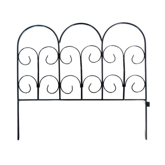 18" Chelsea Steel Border Fence - 20-pack