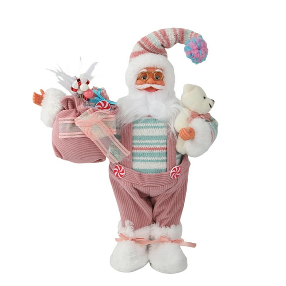 18" Christmas Santa Claus Doll Gift Toy Home Table Decoration Collectible Figurines For Xmas Holiday