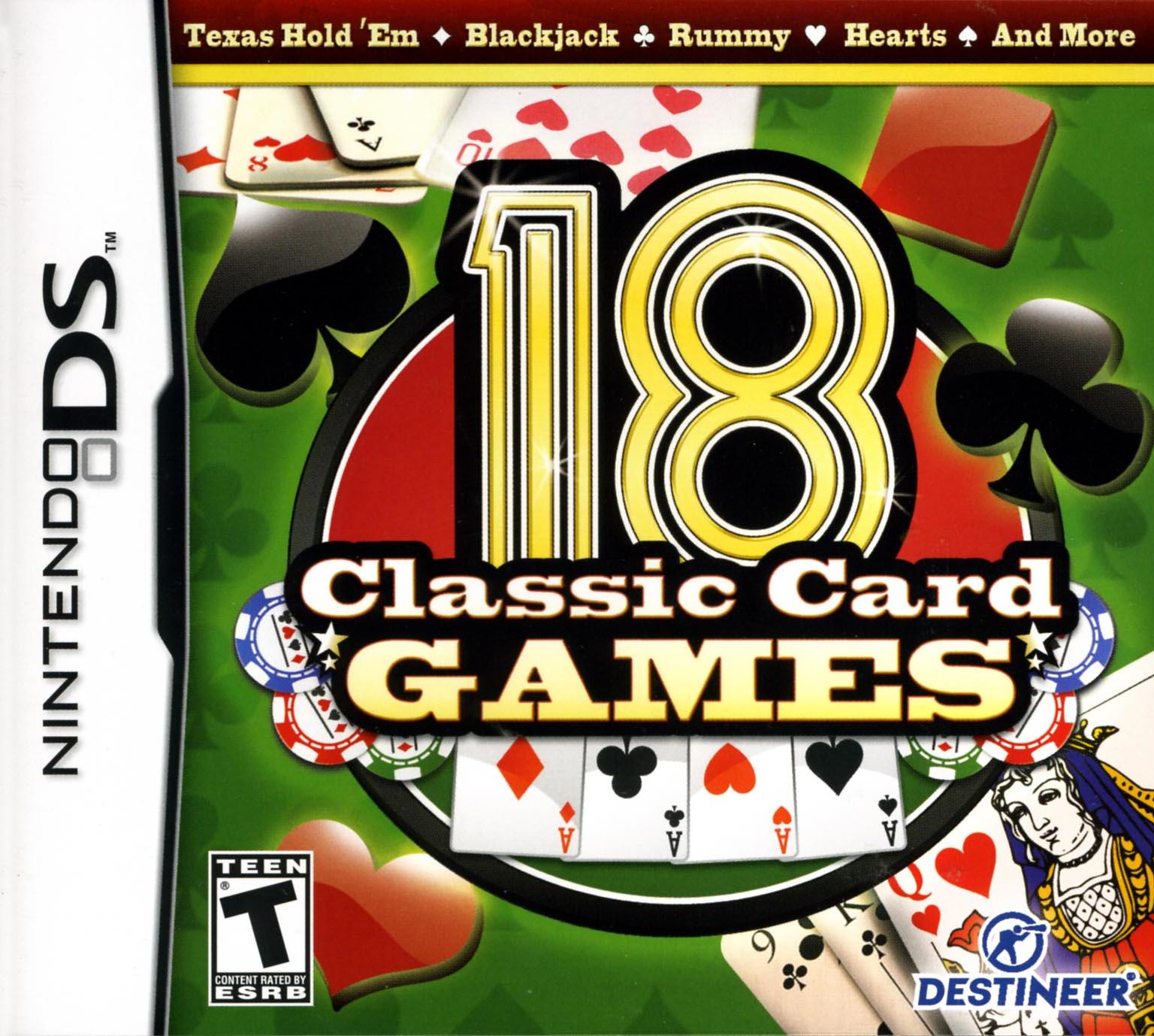18 Classic Card Games, Destineer, Nintendo DS, 828068213398 - image 1 of 1