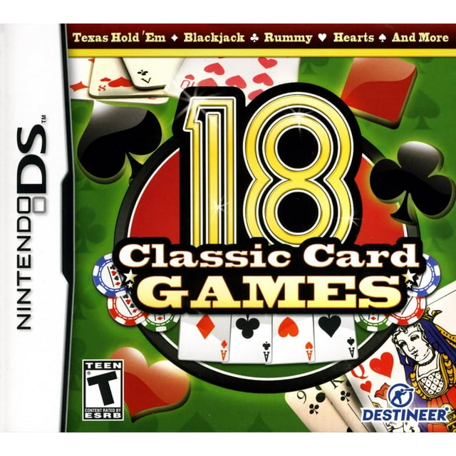 18 Classic Card Games, Destineer, Nintendo DS, 828068213398