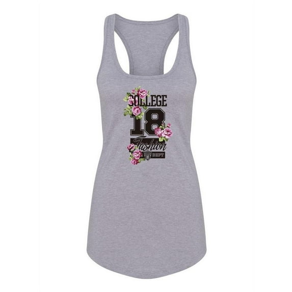 18 College Fashion Racerback Tank Women -Image by Shutterstock, Female x-Small