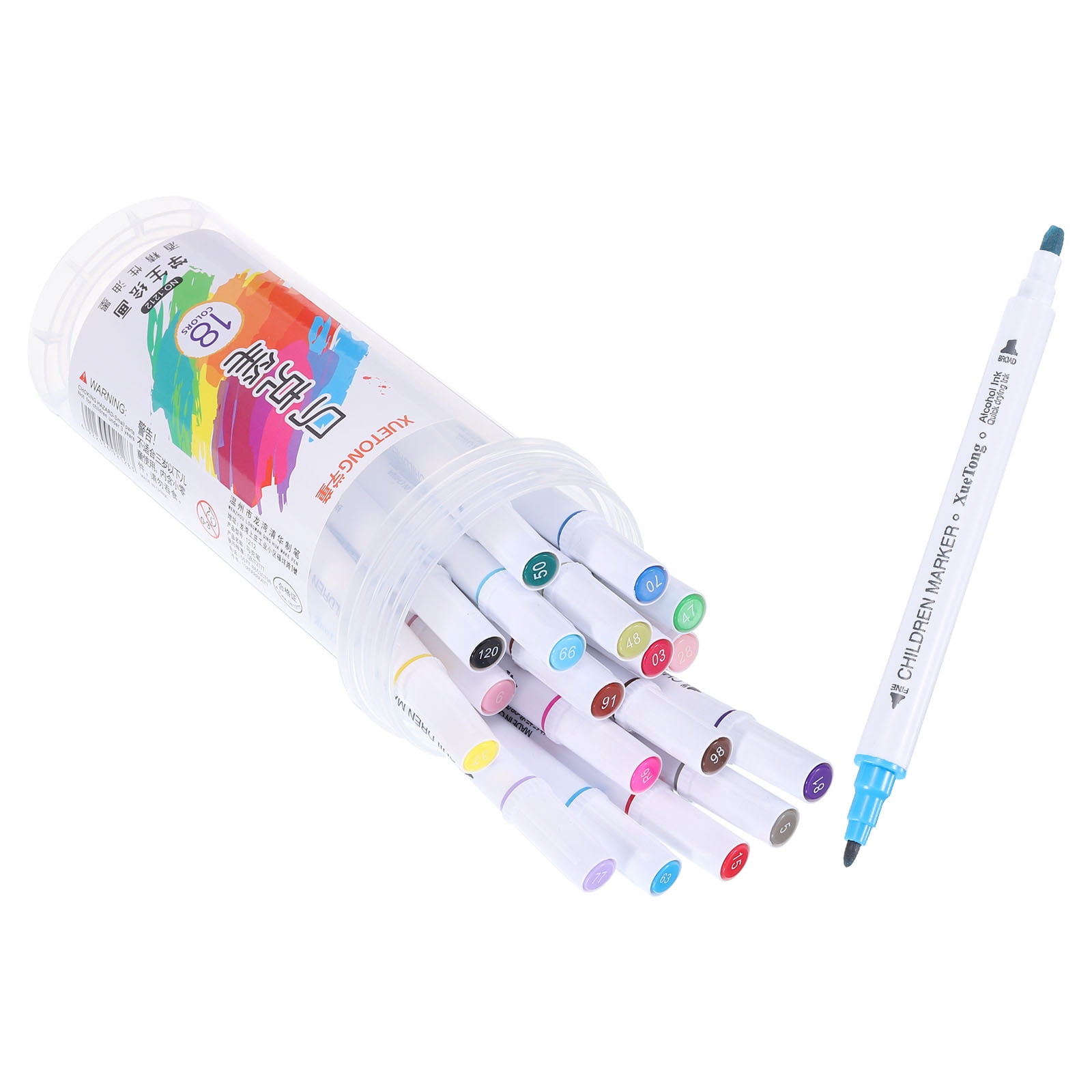 18 Colors Alcohol Marker Pens Alcohol Based Dual Tip Art Marker