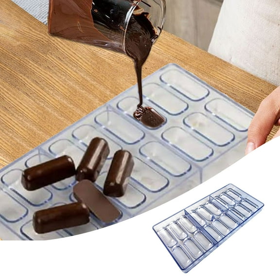 18 Compartment Oval Chocolate Mold Reusable Transparent Pill Shape Multi-Functional Molds For Supplements Suppository Chocolate Pills