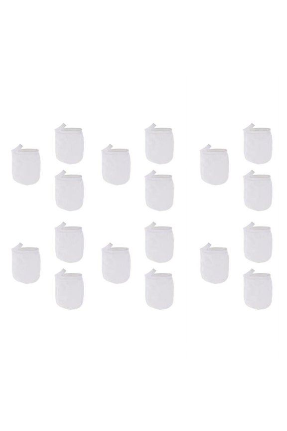 18 Count Microfiber Face Gently Cleansing Gloves Reusable Facial Cloth Pads Makeup Remover Gloves