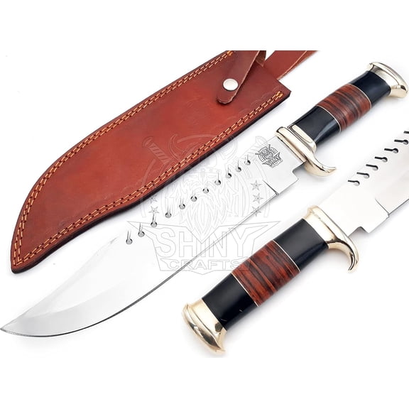 18" Crocodile Dundee Style Bowie Knife – Premium Gift for Knife Collectors, Hunters, and Adventure Enthusiasts (HK-19-D)