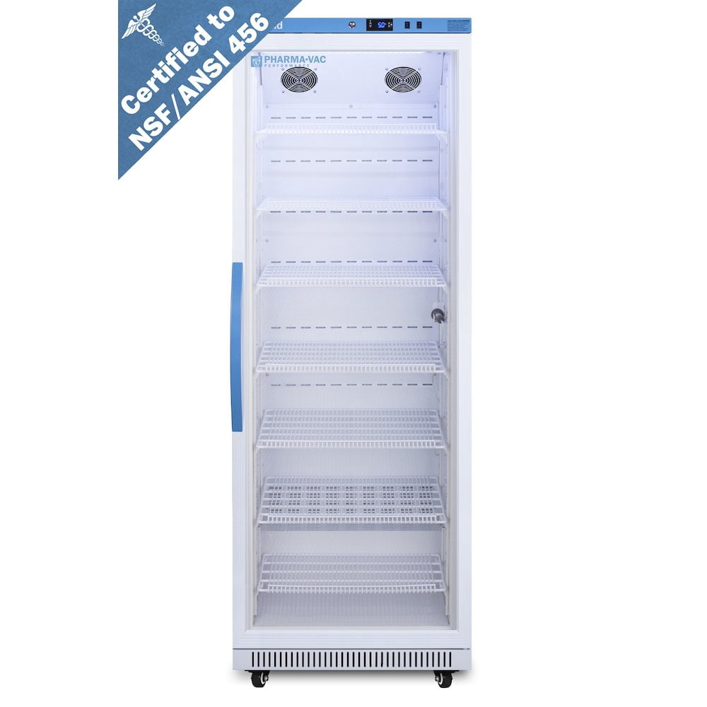 18 Cu.Ft. Upright Vaccine Refrigerator, Certified to NSF/ANSI 456 Vaccine Storage Standard
