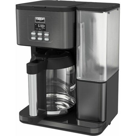 18-Cup Programmable Coffee Maker - Black Stainless Steel