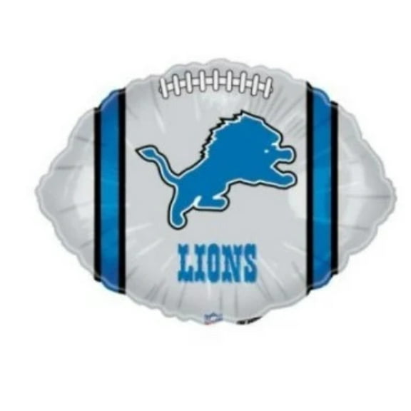 18" DETROIT LIONS Football Balloon Party Supplies Decorations Foil Mylar Balloon