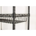 thumbnail image 1 of 18" Deep x 30" Wide x 14" High 2 Tier Stationary Black Basket Unit, 1 of 7