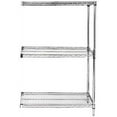 thumbnail image 1 of 18" Deep x 54" Wide x 86" High 3 Tier Chrome Add-On Shelving Unit, 1 of 5