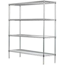 18" Deep x 54" Wide x 96" High 4 Tier Gray Starter Shelving Unit