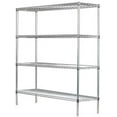 thumbnail image 1 of 18" Deep x 60" Wide x 96" High 4 Tier Stainless Steel Wire Starter Shelving Unit, 1 of 5
