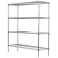 thumbnail image 1 of 18" Deep x 72" Wide x 63" High 4 Tier Chrome Starter Shelving Unit, 1 of 6