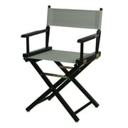 18 Directors Chair Black Frame-Gray Canvas