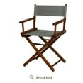 thumbnail image 1 of "18" Director's Chair Honey Oak Frame-Gray Canvas", 1 of 3