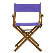 "18" Director's Chair Honey Oak Frame-Purple Canvas"