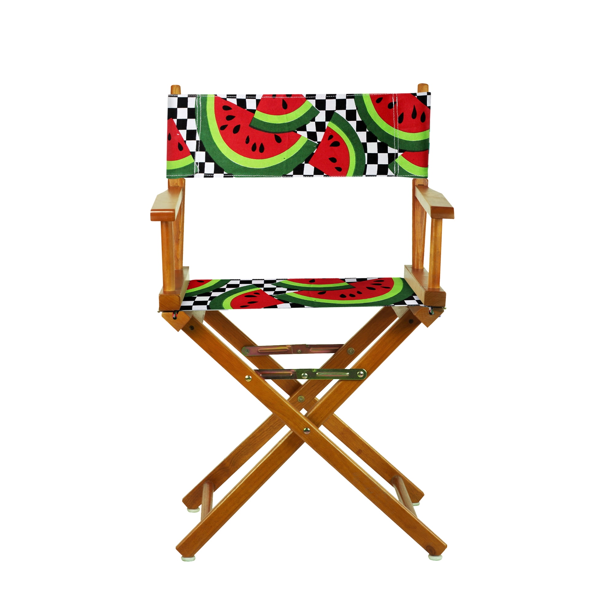 18" Director's Chair Honey Oak Frame-Watermelon Slices