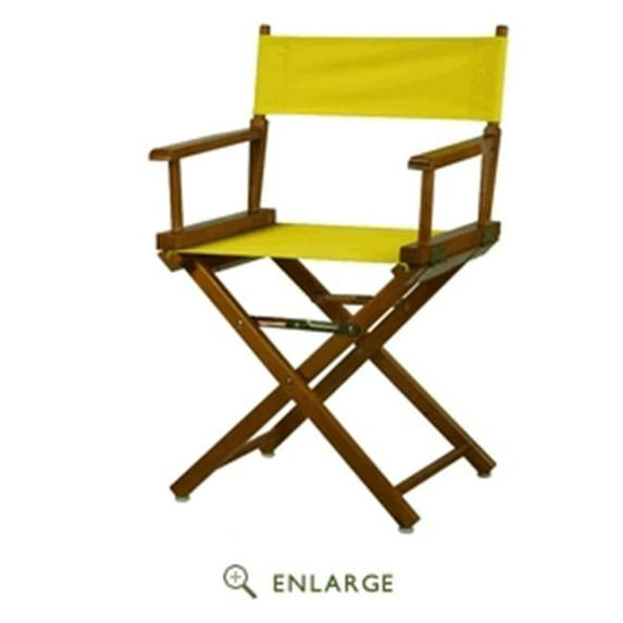 "18" Director's Chair Honey Oak Frame-Yellow Canvas"