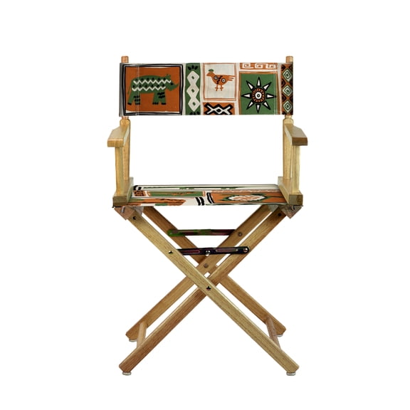 18" Director's Chair Natural Frame-Congo BongoNatural
