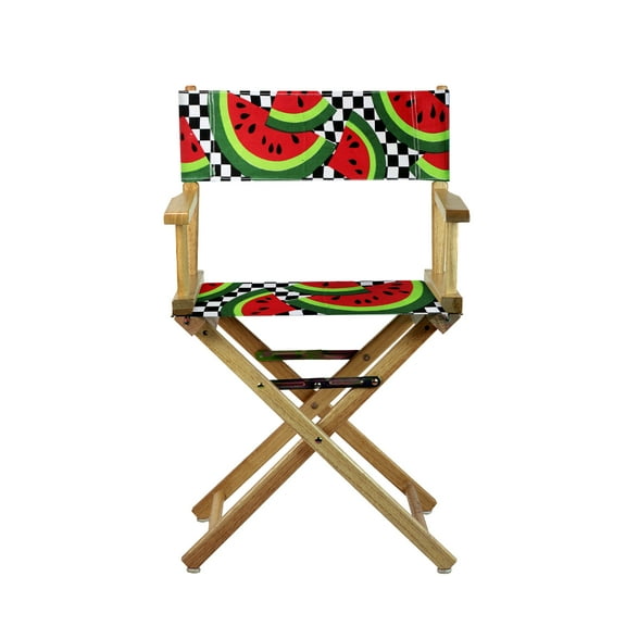 18" Director's Chair Natural Frame-Watermelon Slices